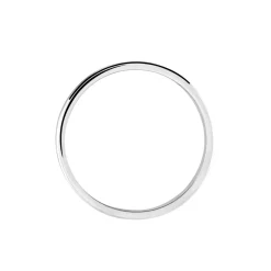 Alliance Abygail Ruban Plat Argent Blanc