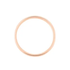 Alliance Aphroditia Demi Jonc Bombé Or Rose