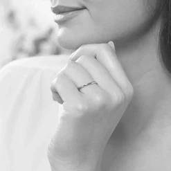 Alliance Aphroditia Demi Jonc Bombé Or Rose