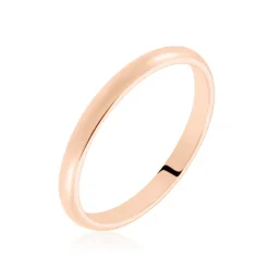 Alliance Aphroditia Demi Jonc Bombé Or Rose