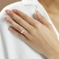 Alliance Apollos Demi Jonc Confort Palladium Blanc