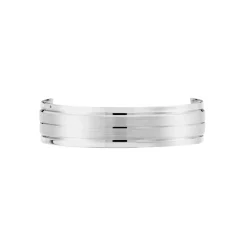 Alliance Basile Ruban Plat Or Blanc