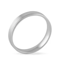 Alliance Beatrice Ruban Plat Or Blanc