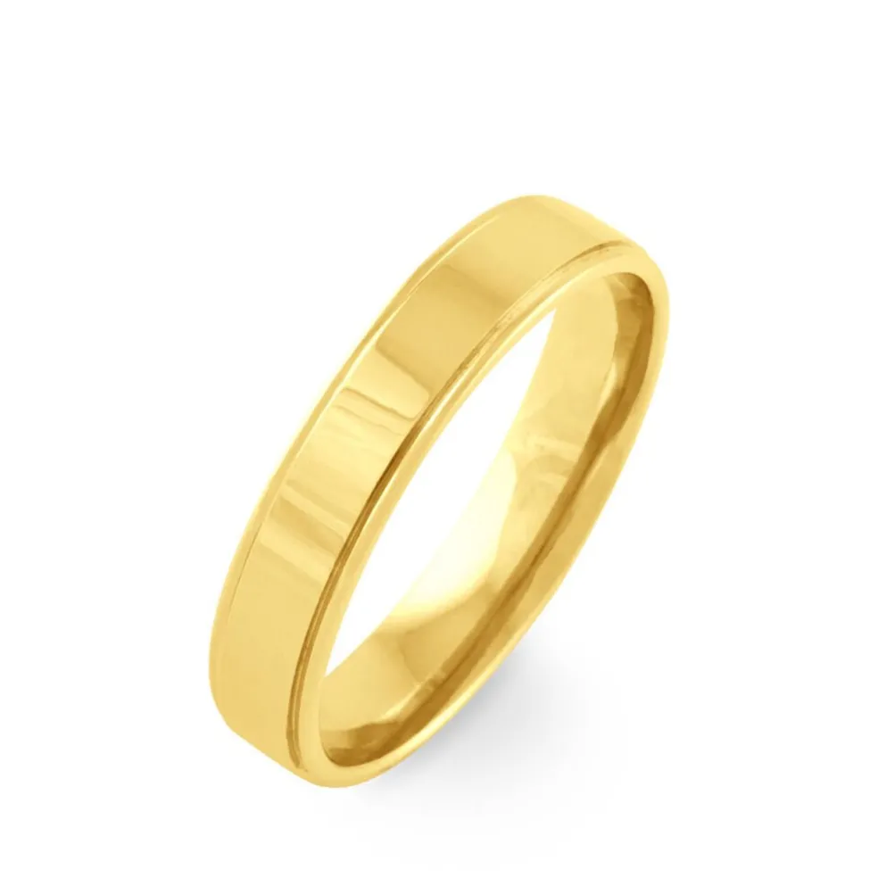 Alliance Beatrice Ruban Plat Or Jaune