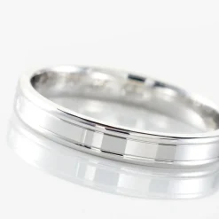 Alliance Beatrice Ruban Plat Or Blanc