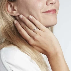 Alliance Beatrice Ruban Plat Or Blanc