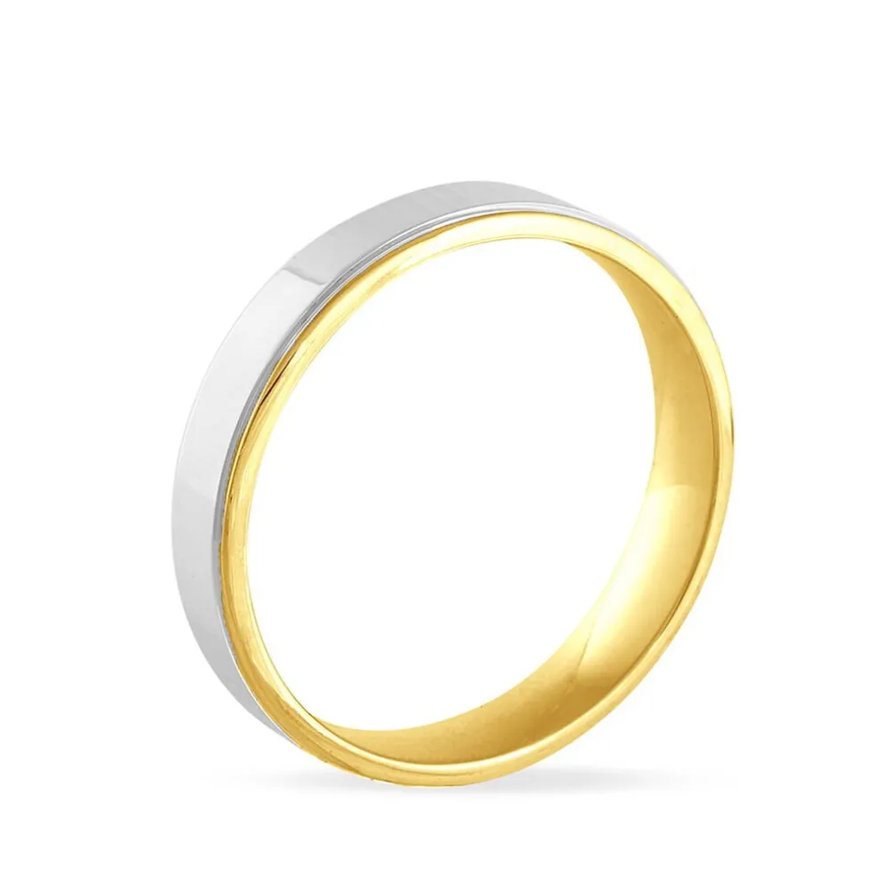 Alliance Beatrice Ruban Plat Or Bicolore