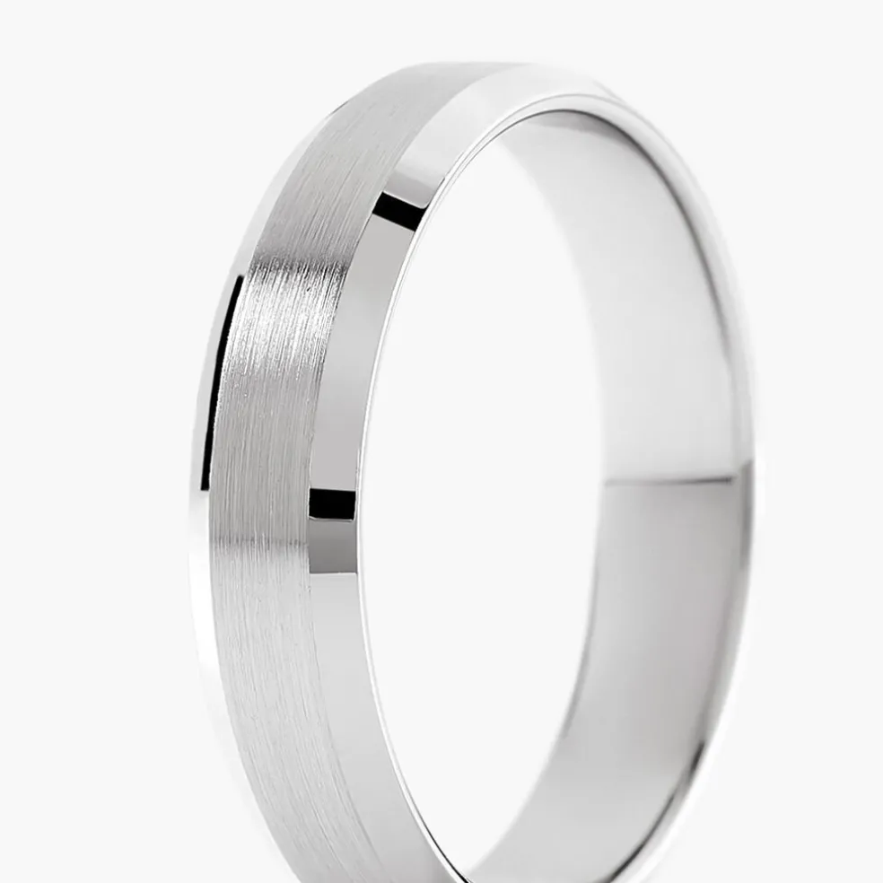 Alliance Berit Palladium Ruban Biseauté