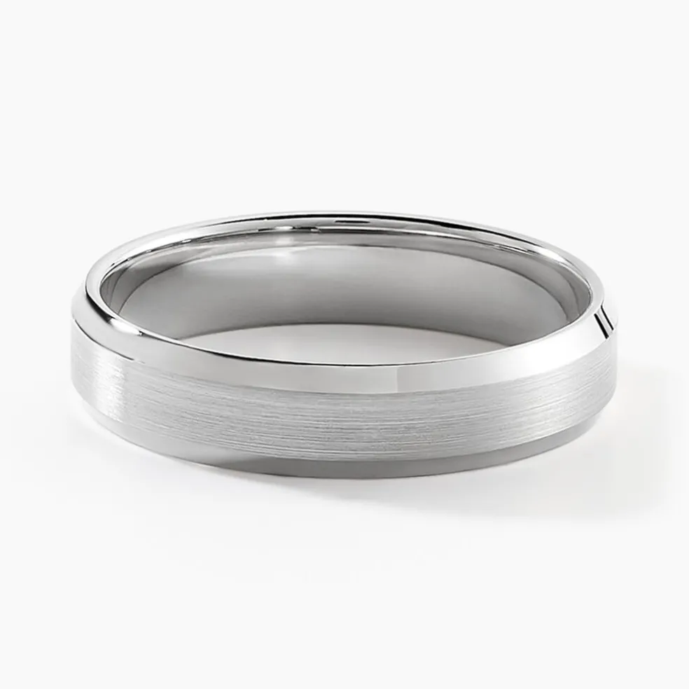 Alliance Berit Palladium Ruban Biseauté