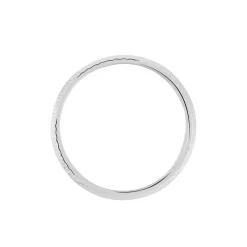 Alliance Beritan Demi Jonc Classique Argent Blanc