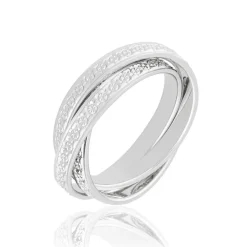 Alliance Bertina Demi Jonc Classique Or Blanc