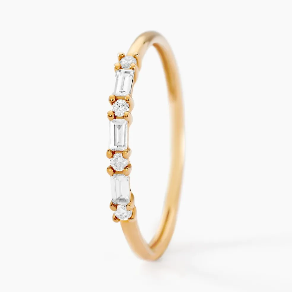 Alliance Biagio Or Jaune Diamant Synthétique