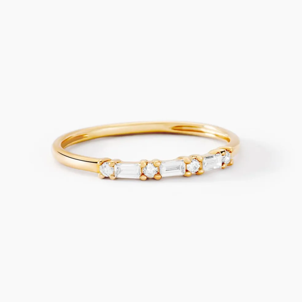 Alliance Biagio Or Jaune Diamant Synthétique