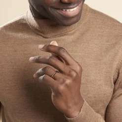 Alliance Camille Ruban Plat Or Rose