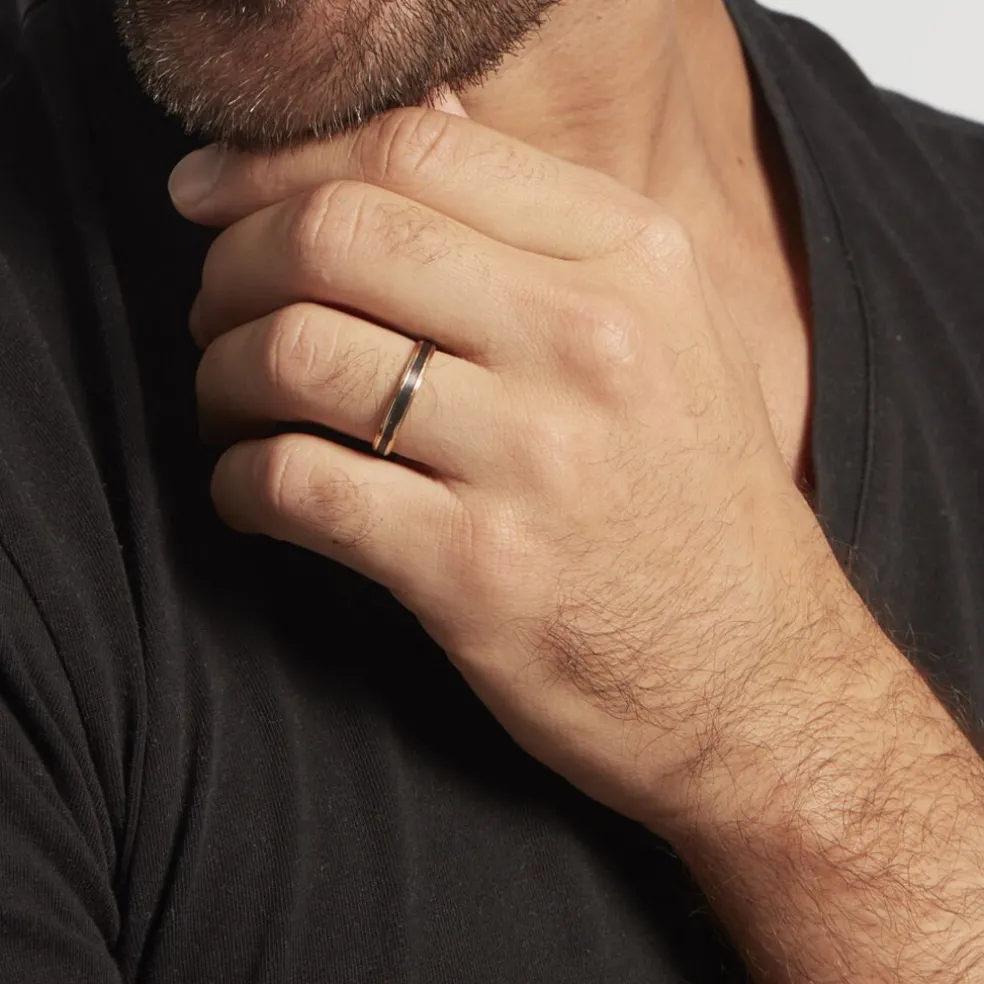 Alliance Camille Ruban Plat Or Jaune