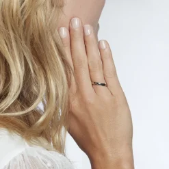 Alliance Celestyn Demi Jonc Classique Palladium Blanc