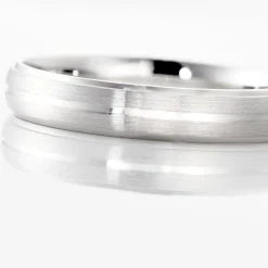 Alliance Damiana Ruban Plat Argent Blanc