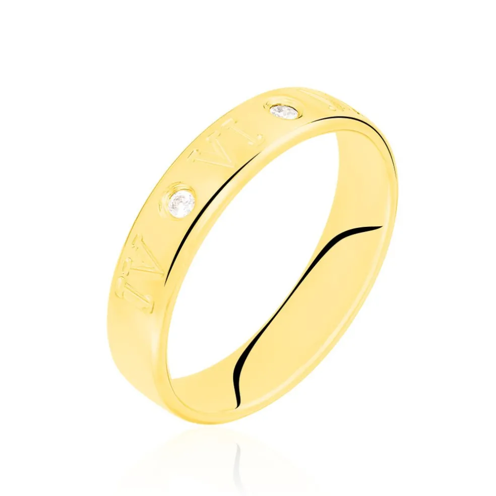 Alliance Defne Or Jaune Diamant