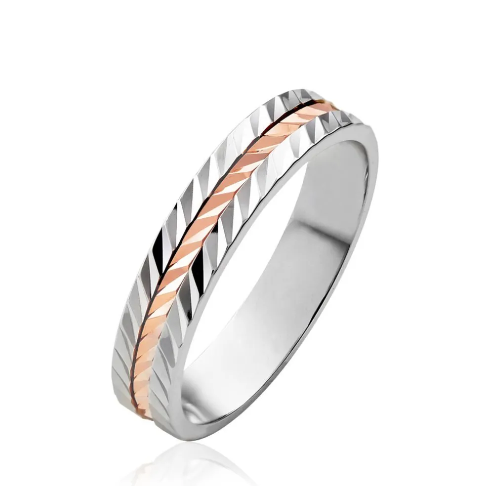 Alliance Diane Ruban Plat Or Bicolore