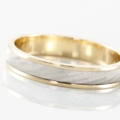 Alliance Effet Mat Ruban Plat Or Bicolore