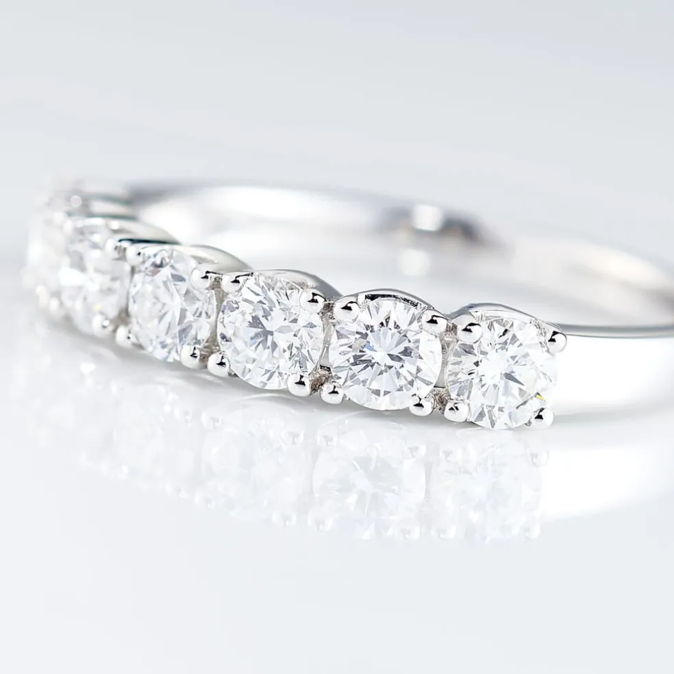 Alliance Eloisa Or Blanc Diamant Synthetique