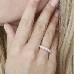 Alliance Eloisa Or Blanc Diamant Synthetique