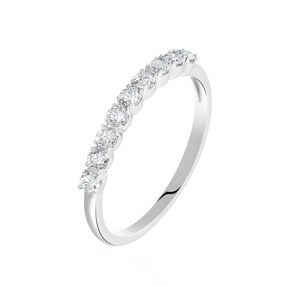 Alliance Eloisa Or Blanc Diamant Synthetique
