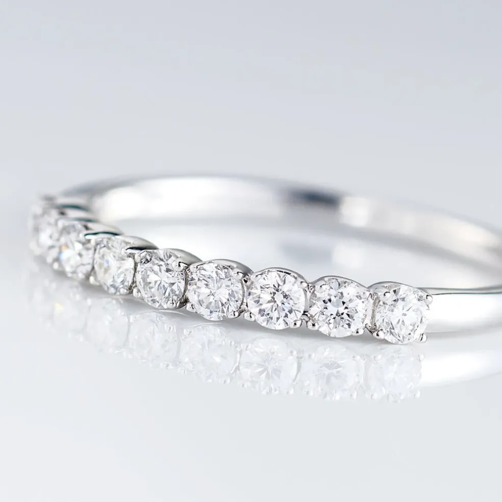 Alliance Eloisa Or Blanc Diamant Synthetique