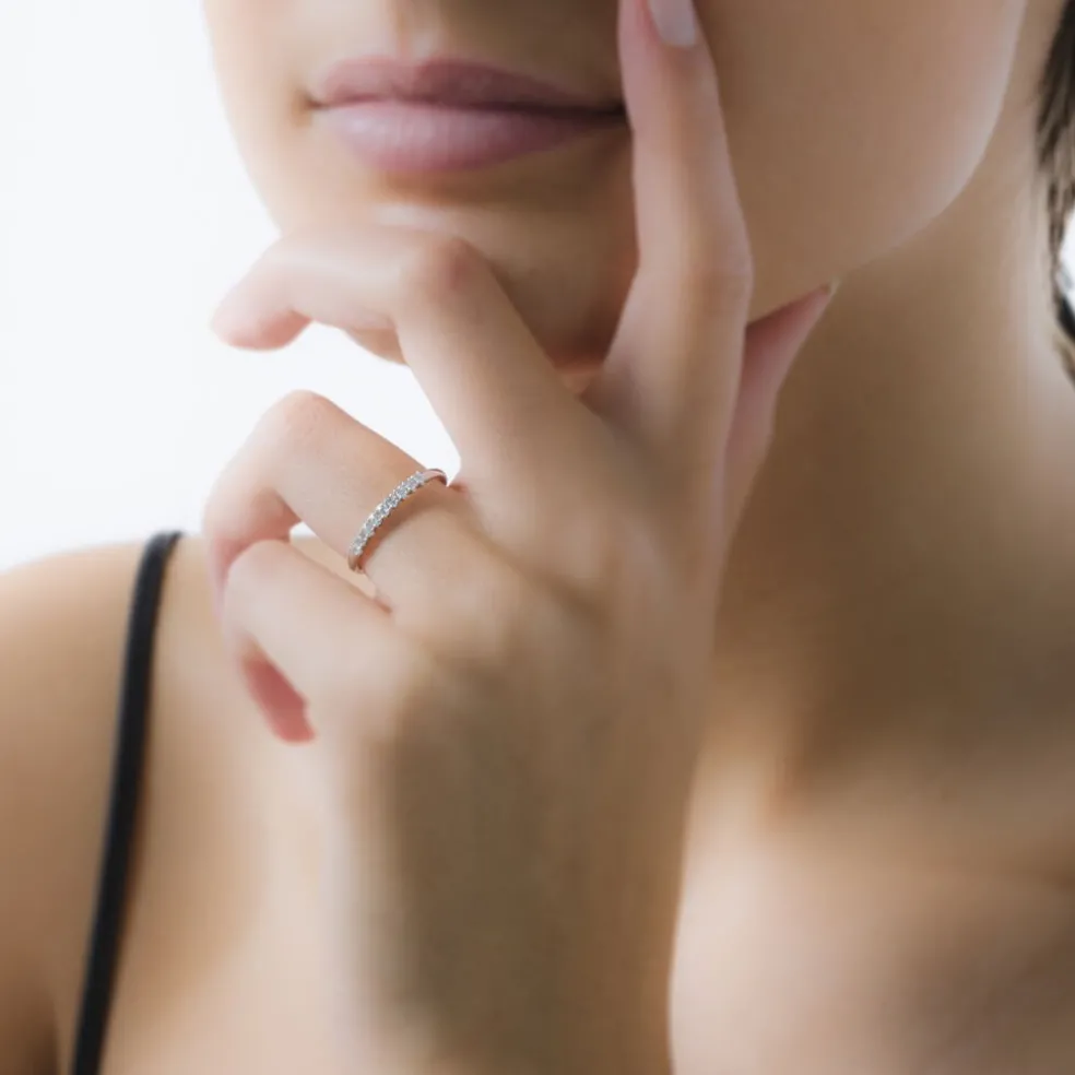 Alliance Eloise Or Blanc Diamant