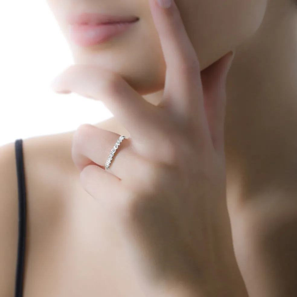 Alliance Eloise Or Blanc Diamant