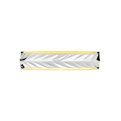 Alliance Epi Fantaisie Ruban Plat Or Bicolore