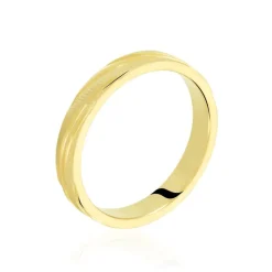Alliance Eros Brossee Ruban Plat Or Jaune