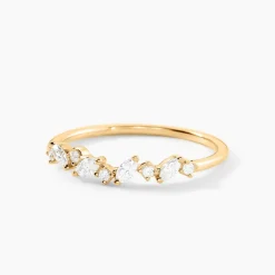 Alliance Euphranor Or Jaune Diamant Synthétique