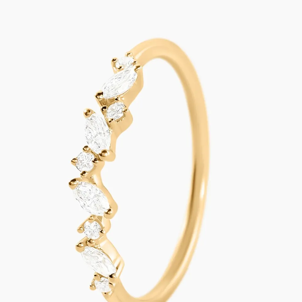 Alliance Euphranor Or Jaune Diamant Synthétique