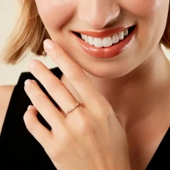 Alliance Euphranor Or Jaune Diamant Synthétique