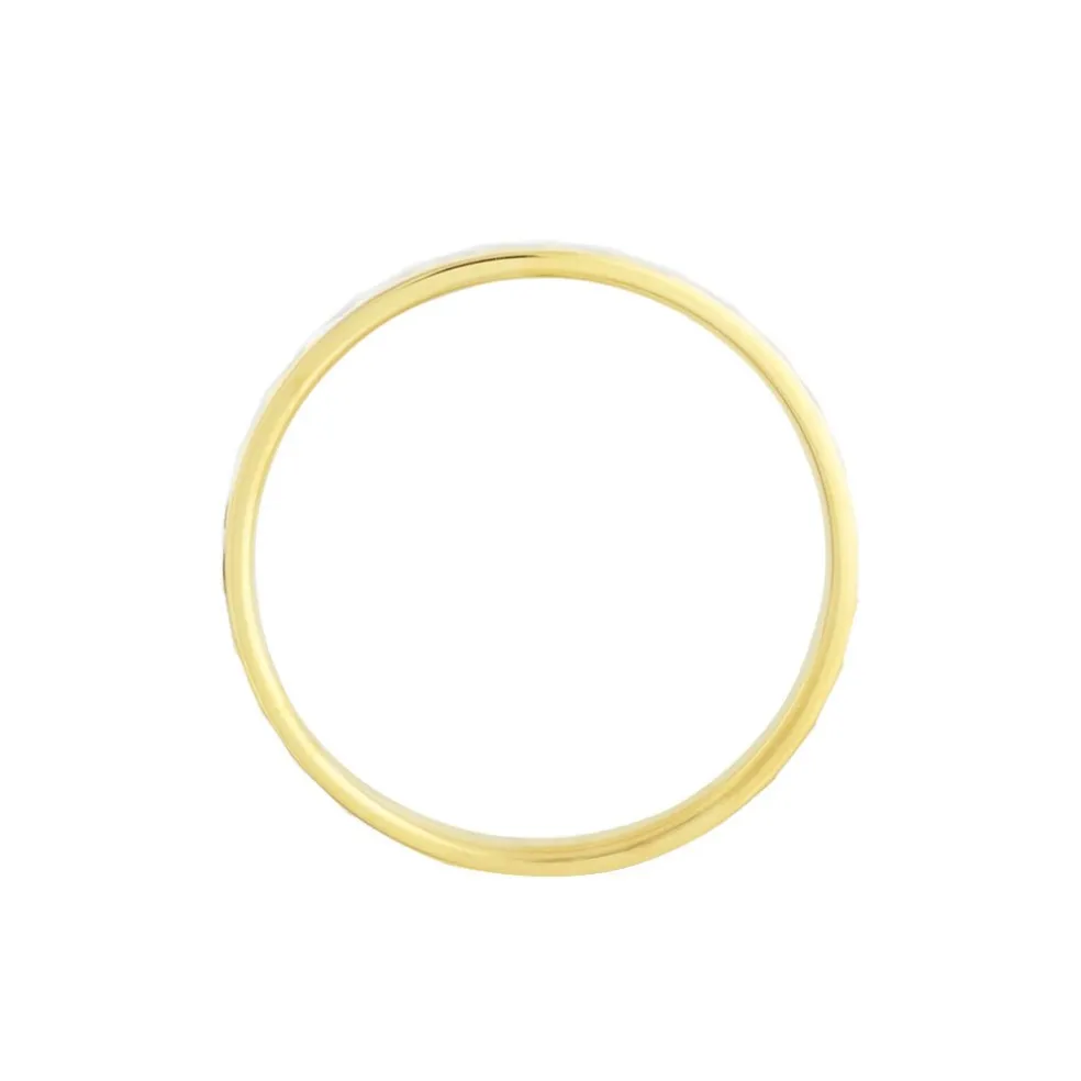 Alliance Faceteana Ruban Plat Or Bicolore