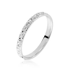 Alliance Fantaisie Diamantee Or Blanc