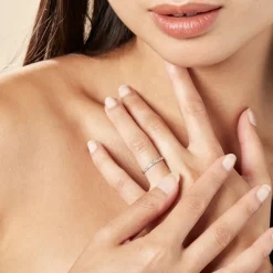 Alliance Fantaisie Diamantee Or Blanc