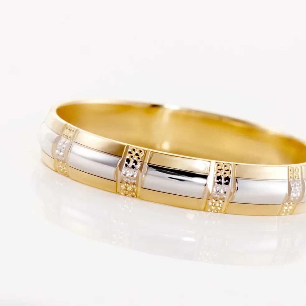 Alliance Fantaisie Ruban Plat Or Bicolore