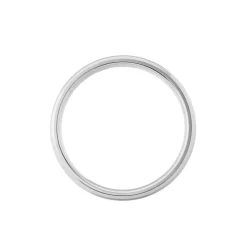 Alliance Fleur De Peau Demi Jonc Classique Or Blanc