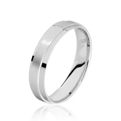 Alliance Florita Ruban Plat Or Blanc