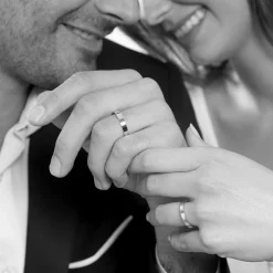 Alliance Gaia Ruban Plat Or Blanc