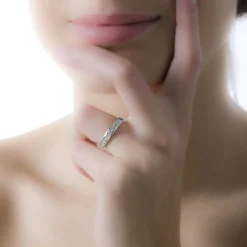 Alliance Giulia Or Blanc Diamant