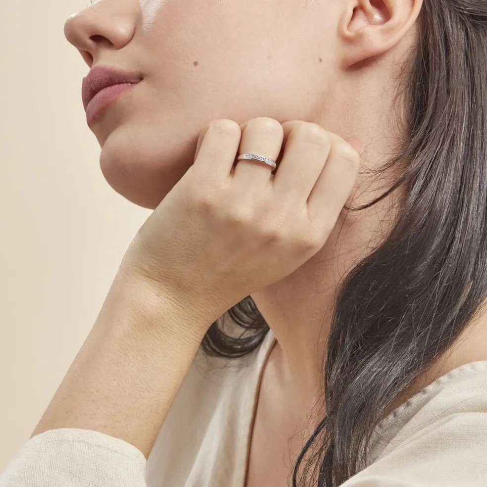 Alliance Giulia Or Blanc Diamant