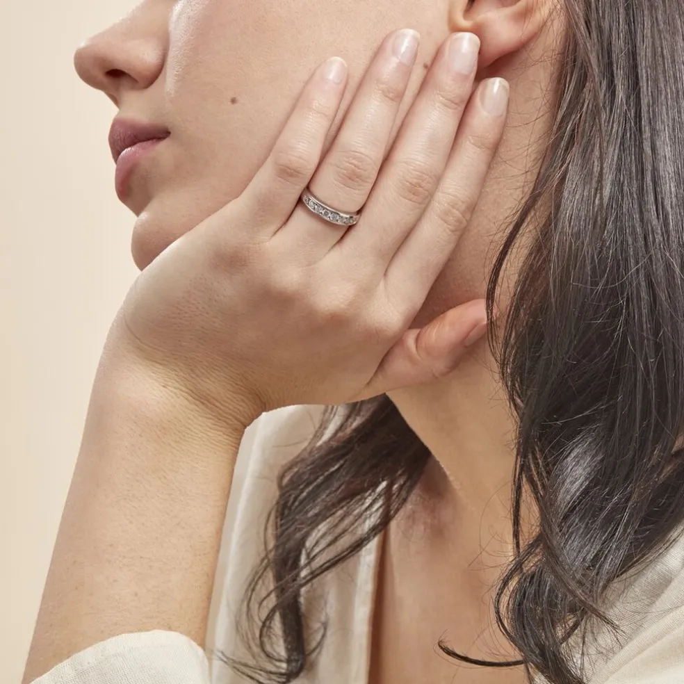 Alliance Giulia Or Blanc Diamant