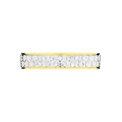 Alliance Grain De Folie Diamantee Ruban Plat Or Bicolore