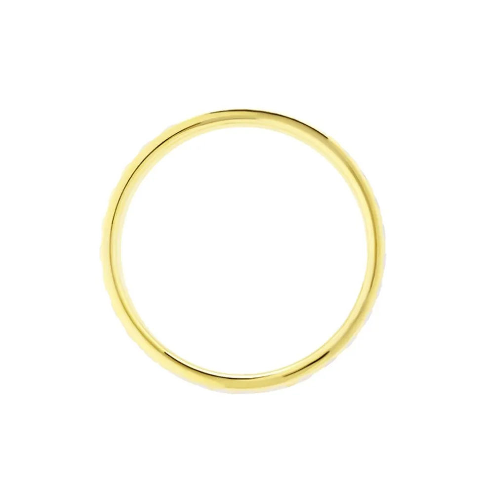 Alliance Grain De Folie Diamantee Ruban Plat Or Bicolore