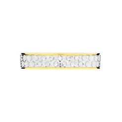 Alliance Grain De Folie Diamantee Ruban Plat Or Bicolore