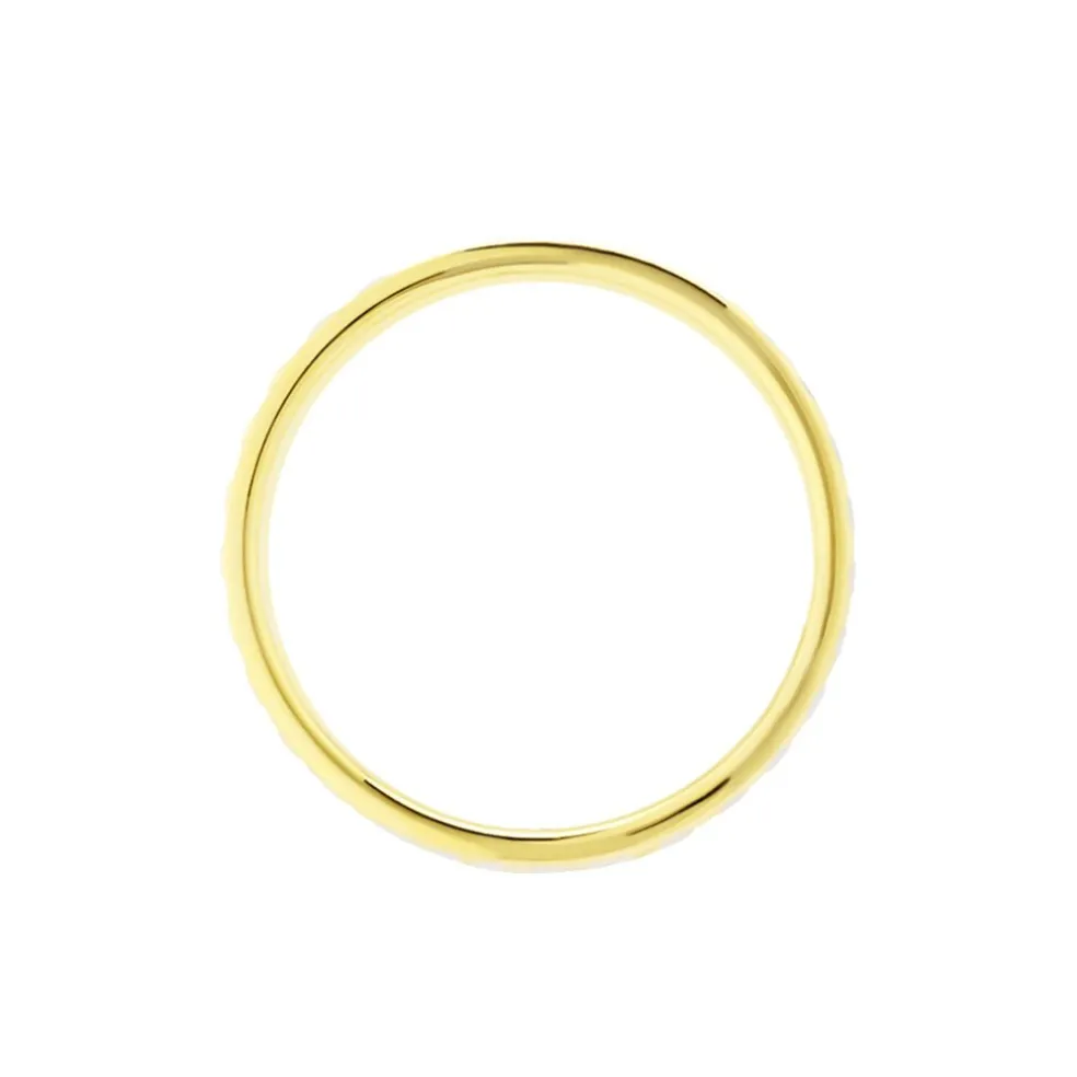 Alliance Grain De Folie Diamantee Ruban Plat Or Bicolore