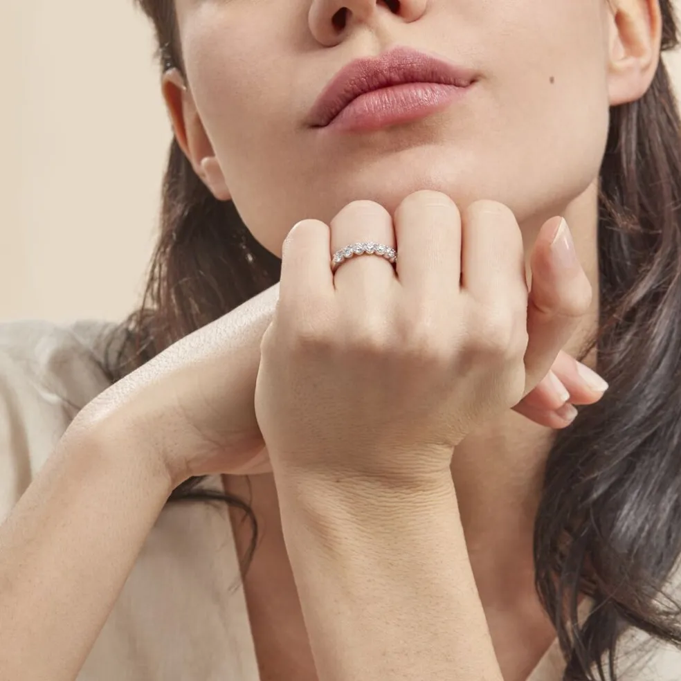 Alliance Hera Or Blanc Diamant